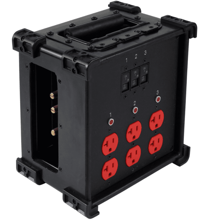 Lex 60 Amp Stage Pin CineBox Feed Thru Edison Lunch Box BarnDoor