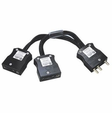 Lex 60A 125V Bates to (2) 60A 125V Bates Splitter