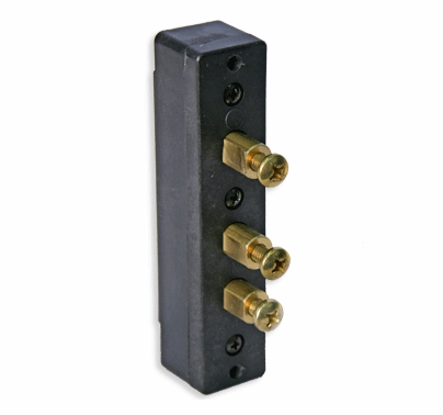 Lex 60A Female Panel Mount Stage Pin 125V - Black