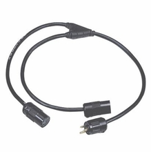 Lex Edison 15A Two-Fer Splitter (1) Male to (2) Female