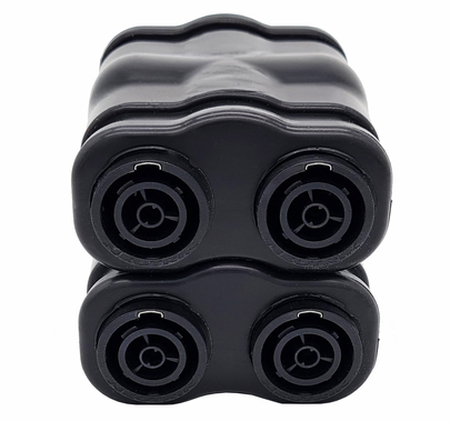 Lex EverGrip TRUE1 20A Trelco Power Distribution Three-fer Splitter