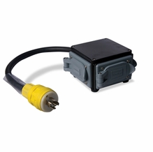 Lex L21-20 20A Cube Gang Box Edison Duplex GFCI