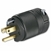 Lex Lex-Loc Male 15a Cage Clamp Edison  Hospital Grade