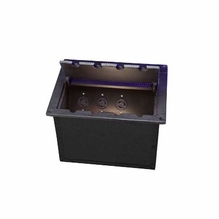 Lex Power Plus Floor Pocket with (2) 20A Stage Pin Female, PPF-2-AA