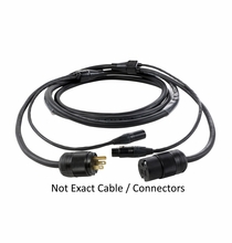 Lex PowerData Cable 5ft Super Stinger powerCon Blue / Grey and 5 Pin XLR