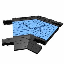 Lex PowerRAMP Cable Ramp 5 Channel 45 Degree Corner RIGHT