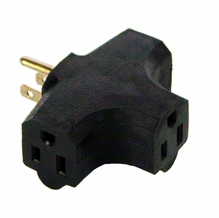 Lex Tri-Tap Adapter Cube Triple Tap Black 50201B
