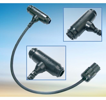 Lex TRUE1 Tee 18" Neutrik TRUE1 Inlet/Feed Thru to Edison 20A Connector