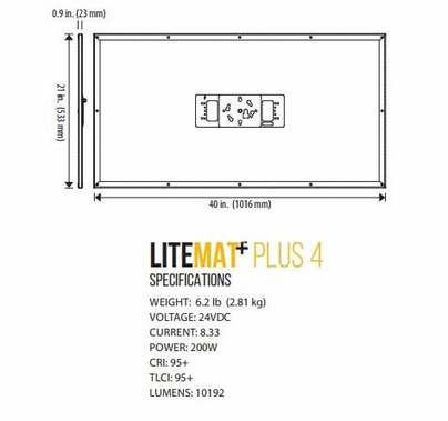 LiteGear LiteMat Plus 4 Hybrid LED Light Kit V-Mount