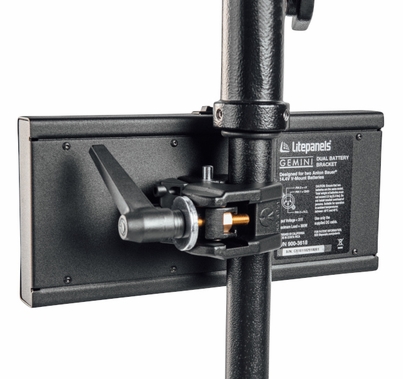 LitePanels Gemini 2x1 Dual Battery V-Mount Bracket with XLR Cable
