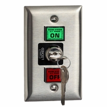 Lyntec SS-2PL Locking Single Gang Wall Plate Switch Set