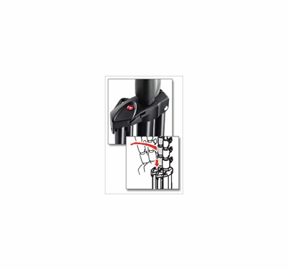 Manfrotto 3 PACK Black Alu Air Cushioned Compact Stand 7'8"