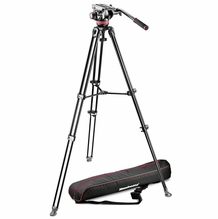 Manfrotto Video Camera Tripod Kit Telescopic Twin Leg