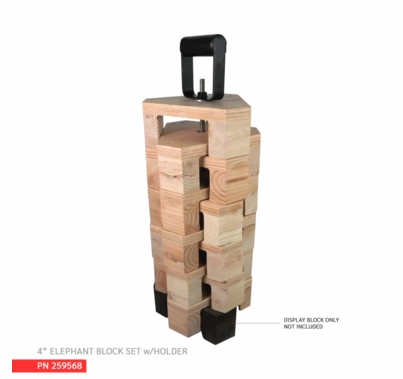 Matthews Elephant Blocks | Basso Blocks 4" with Holder