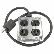 Metal Quad Box 12/3 SJOOW Extension Cable | 25ft 