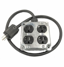 Metal Quad Box 12/3 SJOOW Extension Cable | 25ft 