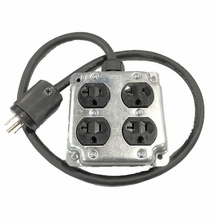 Metal Quad Box w/ 12/3 SJOOW | 2ft Tail