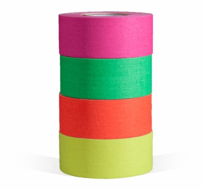 MicroGaffer Fluorescent Gaffer Tape 4 Pack, 1 in x 8yds