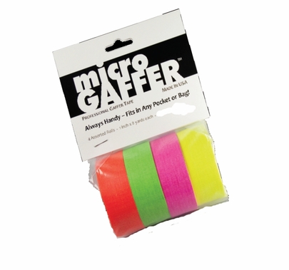 MicroGaffer Fluorescent Gaffer Tape 4 Pack, 1 in x 8yds