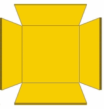 Milk Crate Liner Plastic Square, Fits 16 Quart Crates