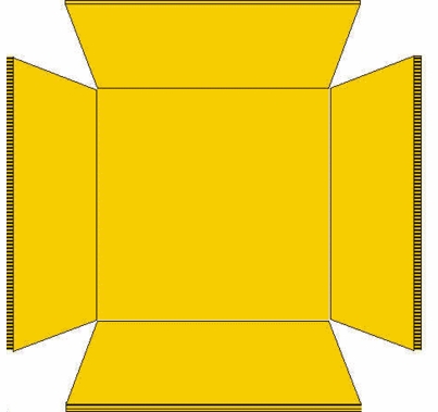 Milk Crate Liner Plastic Square, Fits 16 Quart Crates