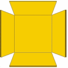 Milk Crate Liner Plastic Square, Fits 16 Quart Crates