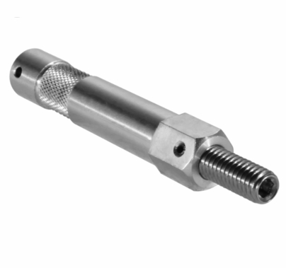 Modern 3" Aluminum Baby Pin with 3/8" Male Thread