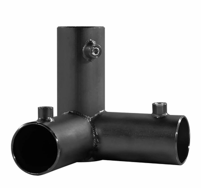 Modern 3-Way Pass Thru Corner for 1 1/2" Speed-Rail Pipe