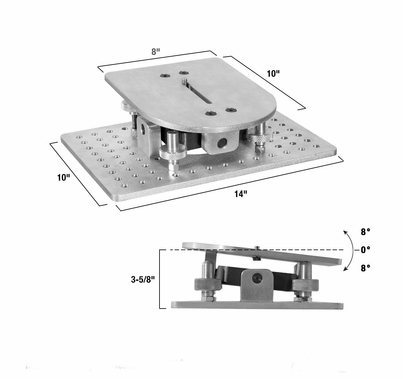 Modern 4-Way Leveling Camera Mount with 3/8" Slot