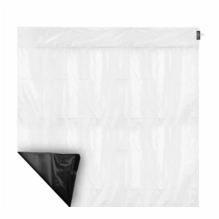 Modern 4ft Wag Flag UltraBounce White / Black Fabric|NO Frame