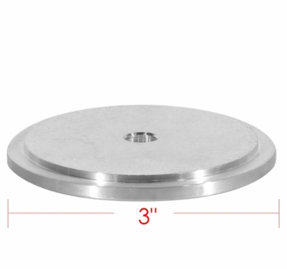 Modern 3" Aluminum Washer with Step 3/8"