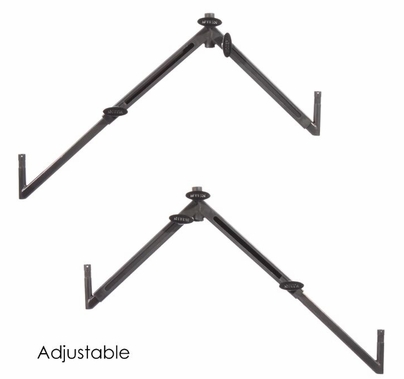 Modern Baby Drop Down Offset Telescoping Dual Monitor Mount