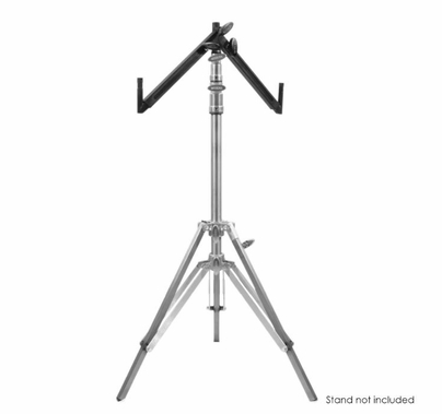 Modern Baby Drop Down Offset Telescoping Dual Monitor Mount