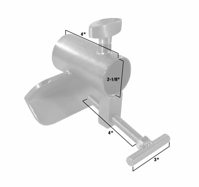 Modern Candlestick Clamp for 1 1/2" Speed-Rail