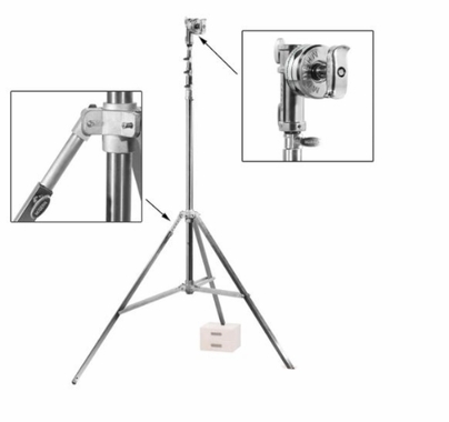 Modern Combo Triple Riser Stand w/ Rocky Mountain Leg & 4 1/2" Grip Head