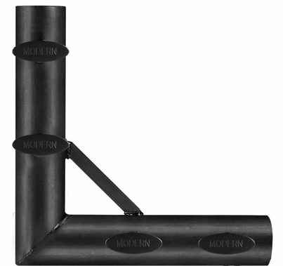 Modern Corner for 1 1/4" Speed-Rail Black Zinc