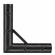 Modern Corner for 1 1/4" Speed-Rail Black Zinc