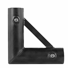 Modern Corner for 1" Speed Rail Pipe | Black