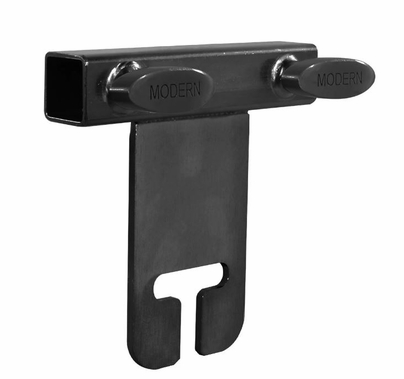 Modern Ear for 1" Square Tube Black Zinc