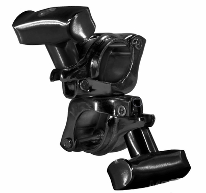 Modern Fixed Cheeseboro Clamp Black Zinc