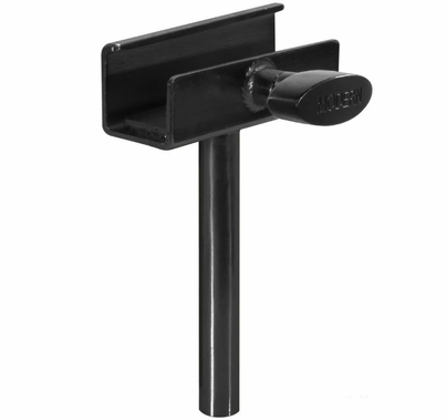Modern Flip Flop Ear with 5/8" Pin for 1" Square Tube Black