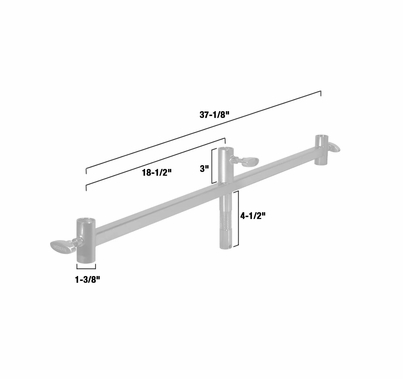 Modern Junior Triple Header Black Zinc