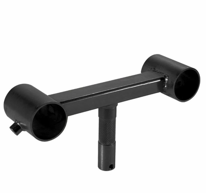 Modern Ladder Truss with Junior Pin for 1 1/4" Speed-Rail Black Zinc