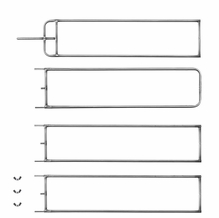 Modern Modular Wag Flag Frame 4ft, 6ft, 8ft