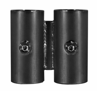 Modern Narrow Over Under for 1 1/4" Speed Rail Black Zinc