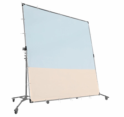 Modern Natural Bounce Fabric 12x12 Sky Blue & Beige w/Bag