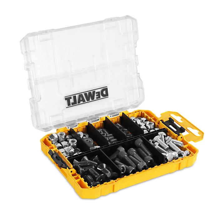 Modern Nuts and Bolts Assortment Kit in DeWalt ToughCase BarnDoor