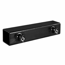 Modern Sleeve for 1" Square Tube Black Zinc