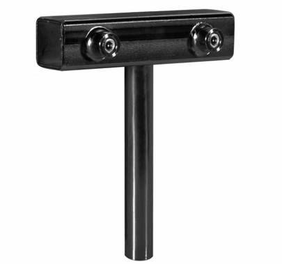 Modern Slider with Baby Pin 5/8" for 1" Square Tube | Black