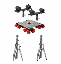 Modern Speed-Rail Slider Kit with 2 Stands | 1 1/4"